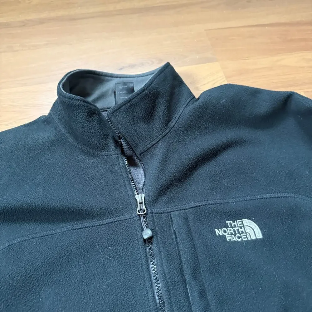 Men's The North Face Windwall Black Fleece Zip Up Outdoor Hiking Jacket Sz XL